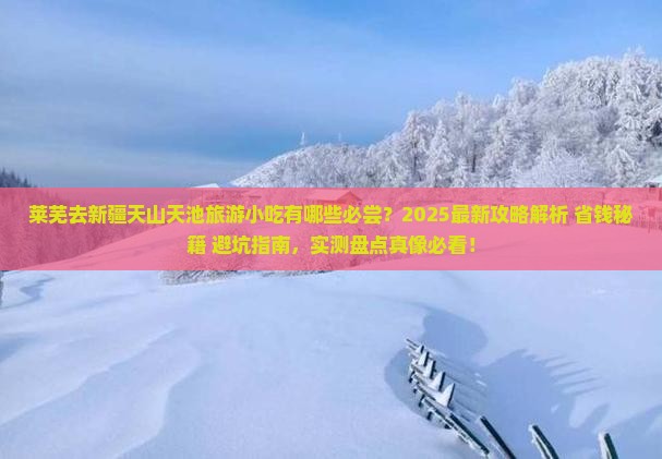 莱芜去新疆天山天池旅游小吃