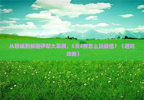 聊城到新疆伊犁大草原旅游
