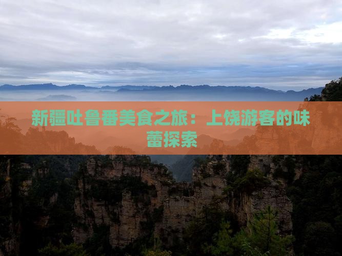 上饶去新疆吐鲁番旅游小吃