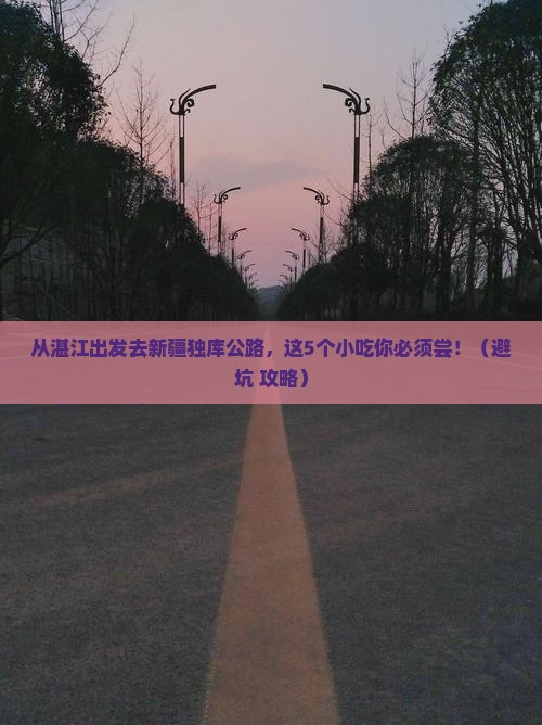 湛江去新疆独库公路旅游小吃