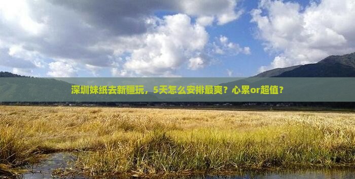 深圳去新疆旅游