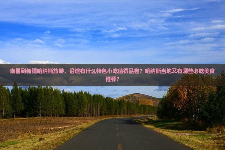 南昌到新疆喀纳斯旅游小吃