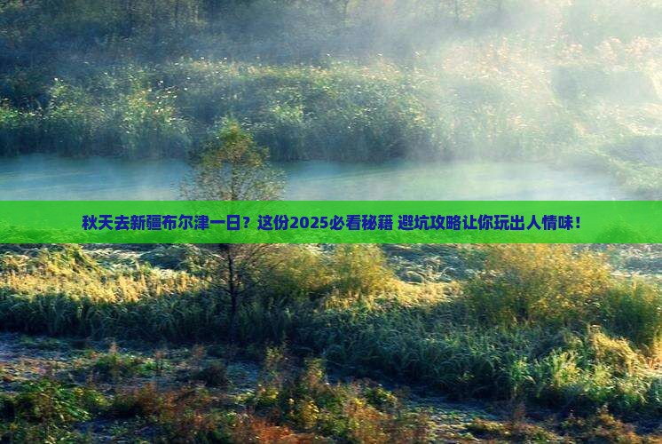 秋天去新疆布尔津一日