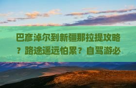 巴彦淖尔到新疆那拉提攻略？路途遥远怕累？自驾游必备全攻略
