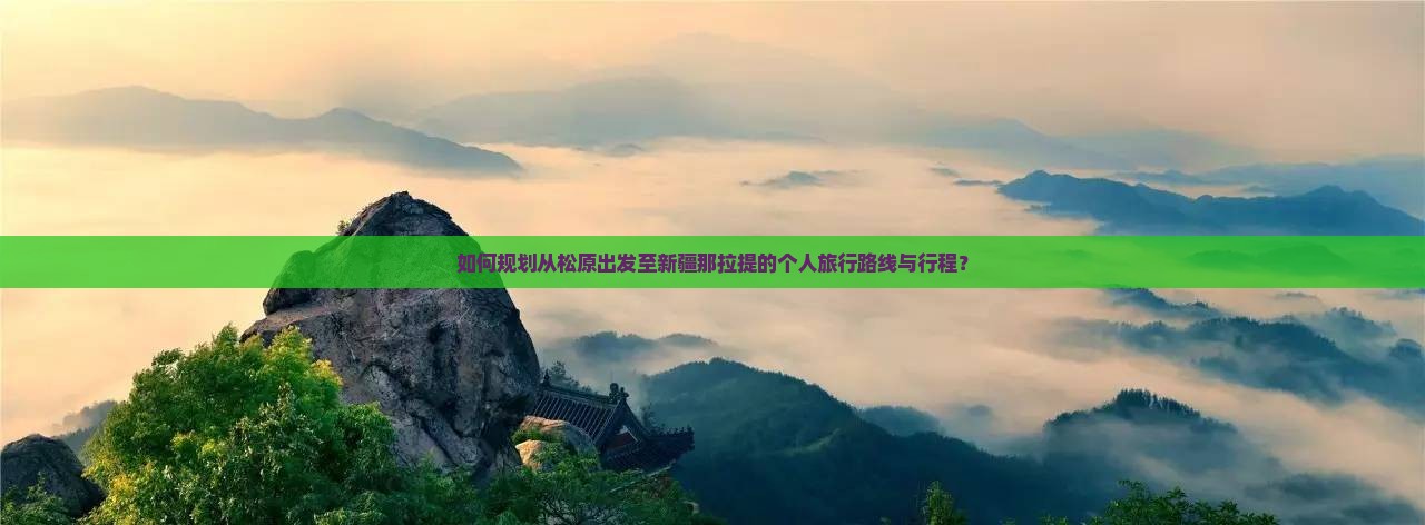 如何规划从松原出发至新疆那拉提的个人旅行路线与行程？