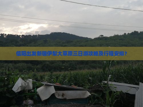 信阳出发新疆伊犁大草原三日游攻略及行程安排？