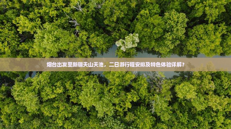 烟台出发至新疆天山天池，二日游行程安排及特色体验详解？