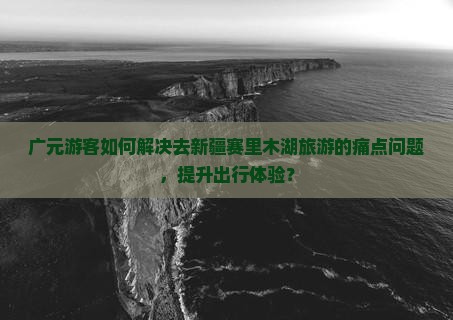 广元游客如何解决去新疆赛里木湖旅游的痛点问题，提升出行体验？