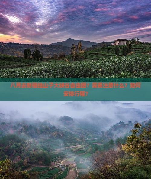 八月去新疆独山子大峡谷自由团？需要注意什么？如何安排行程？