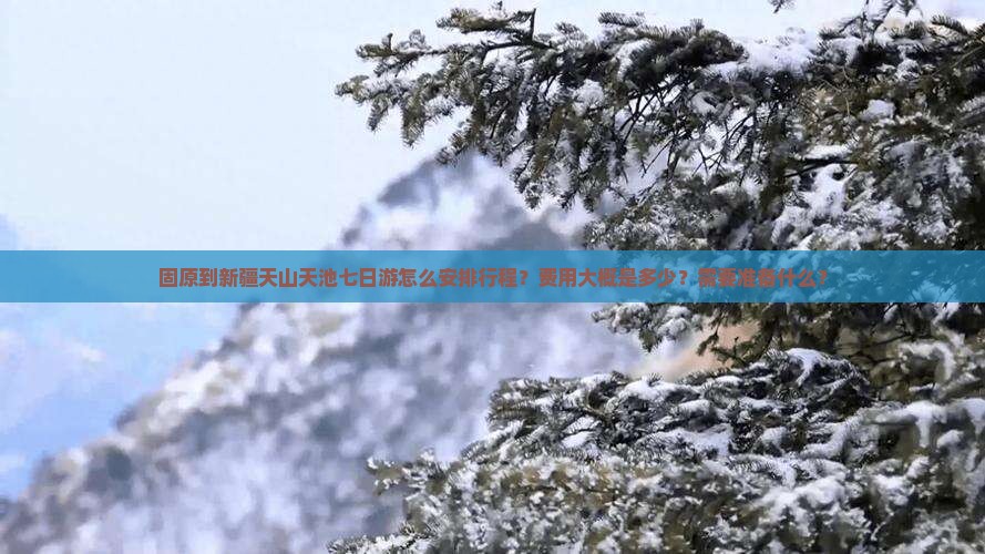固原到新疆天山天池七日游怎么安排行程？费用大概是多少？需要准备什么？
