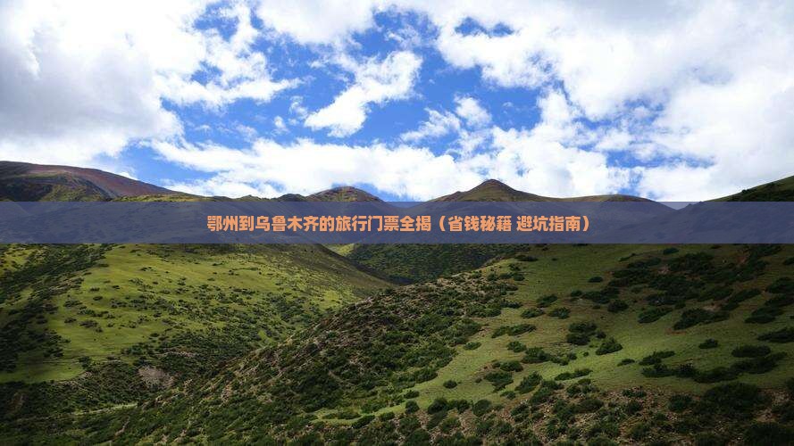鄂州到新疆乌鲁木齐门票
