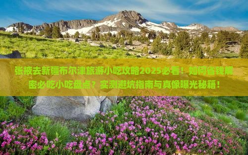 张掖去新疆布尔津旅游小吃