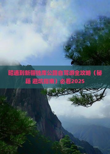 昭通去新疆独库公路自由团