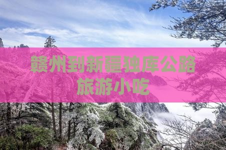 赣州到新疆独库公路旅游小吃