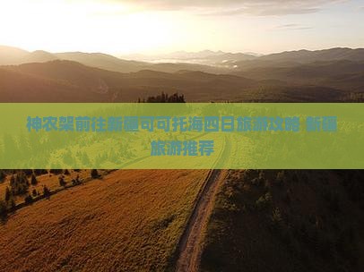 神农架去新疆可可托海四日游