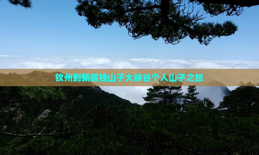 钦州到新疆独山子大峡谷个人山子之旅