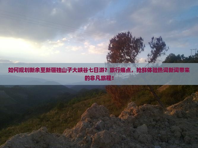 如何规划新余至新疆独山子大峡谷七日游？旅行痛点，抢鲜体验热词新词带来的非凡旅程！