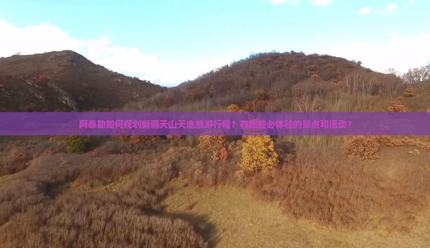 阿泰勒如何规划新疆天山天池旅游行程？有哪些必体验的景点和活动？