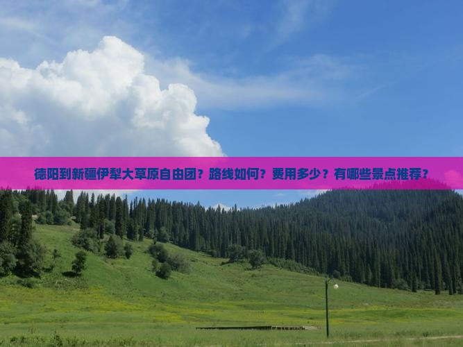 德阳到新疆伊犁大草原自由团？路线如何？费用多少？有哪些景点推荐？