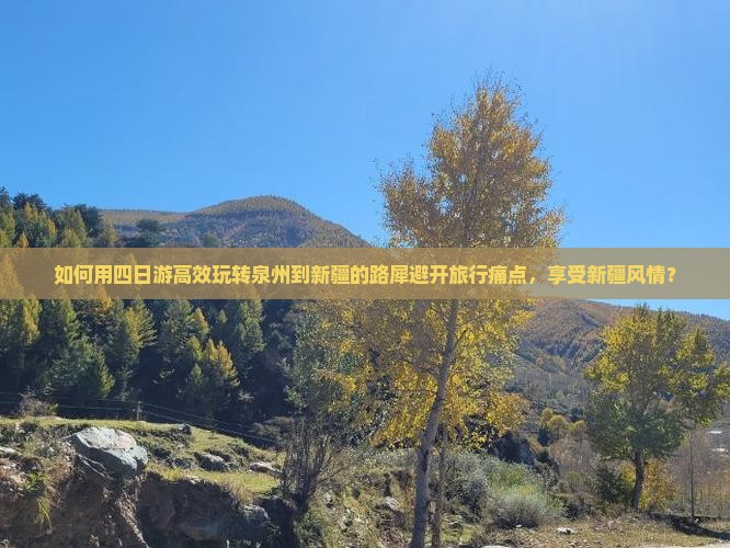 如何用四日游高效玩转泉州到新疆的路犀避开旅行痛点，享受新疆风情？