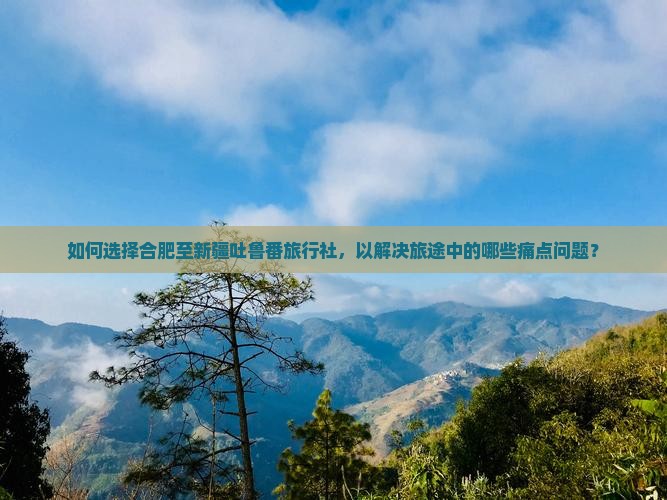 如何选择合肥至新疆吐鲁番旅行社，以解决旅途中的哪些痛点问题？