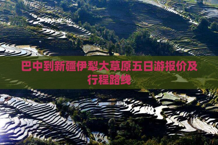 巴中到新疆伊犁大草原五日游报价及行程路线