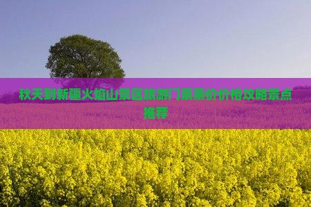 秋天到新疆火焰山景区旅游门票票价价格攻略景点推荐