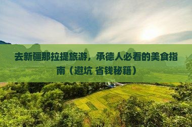 承德去新疆那拉提旅游小吃