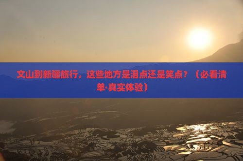 文山到新疆必去地