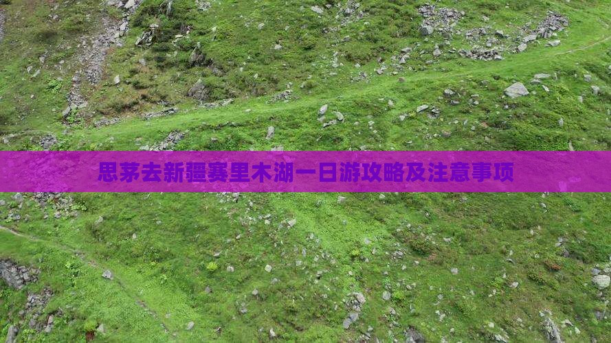 思茅去新疆赛里木湖一日