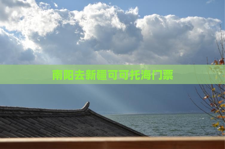 南阳去新疆可可托海门票