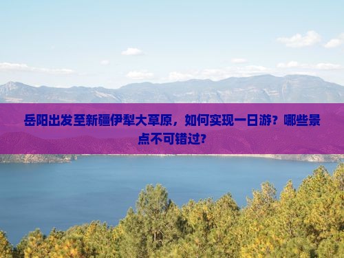 岳阳出发至新疆伊犁大草原，如何实现一日游？哪些景点不可错过？