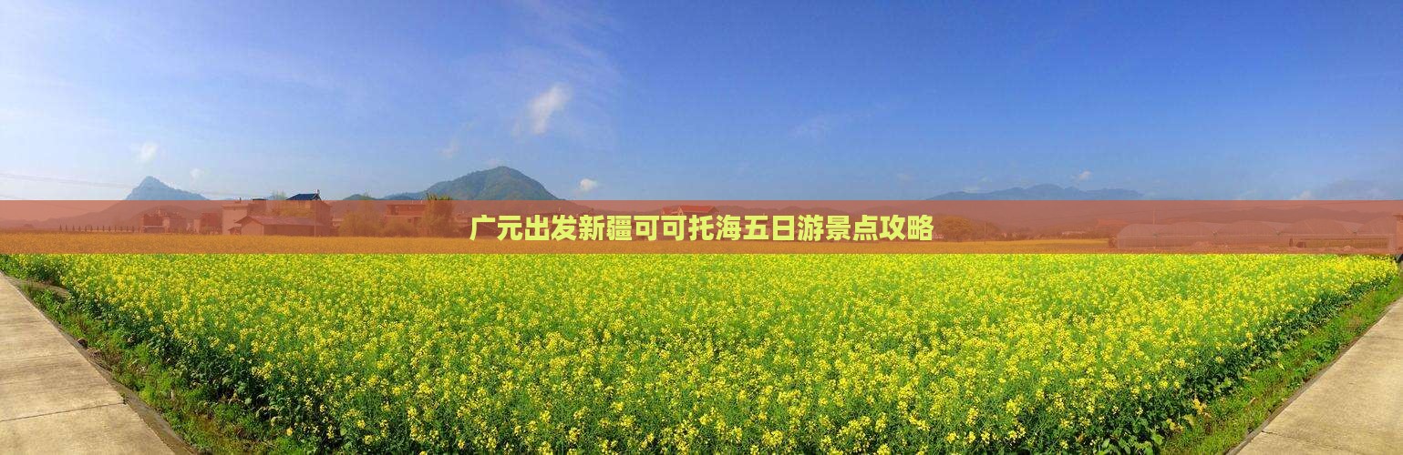 广元出发新疆可可托海五日游景点攻略