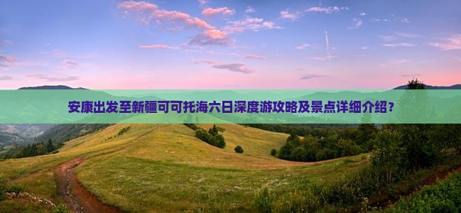安康出发至新疆可可托海六日深度游攻略及景点详细介绍？