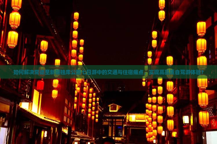 如何解决常德至新疆独库公路七日游中的交通与住宿痛点，实现高品质自驾游体验？