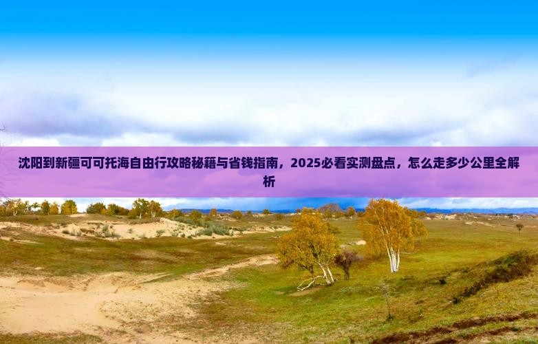 沈阳到新疆可可托海自由行