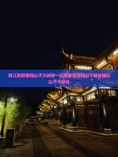 丽江到新疆独山子大峡谷一日