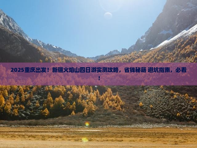 重庆去新疆火焰山四日游