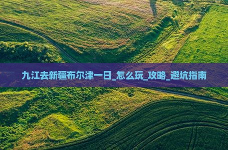 九江去新疆布尔津一日