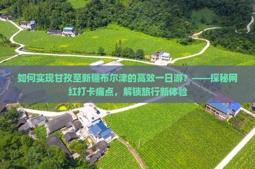 如何实现甘孜至新疆布尔津的高效一日游？——探秘网红打卡痛点，解锁旅行新体验