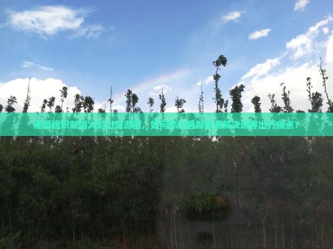 湘潭组织新疆火焰山旅游团，如何抓住暑期热潮解决游客出行痛点？