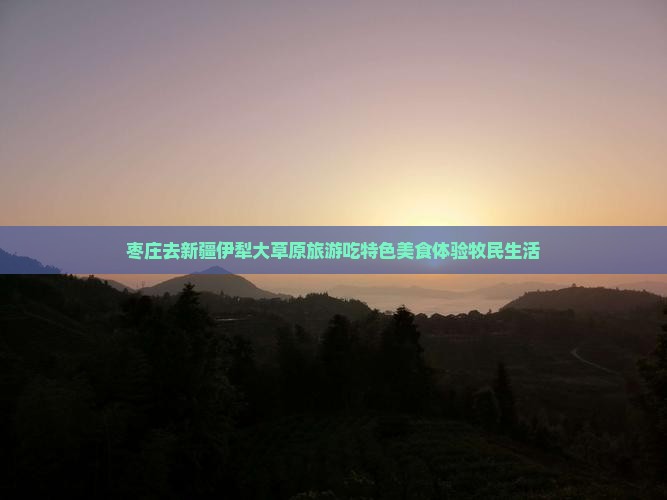 枣庄去新疆伊犁大草原旅游吃特色美食体验牧民生活