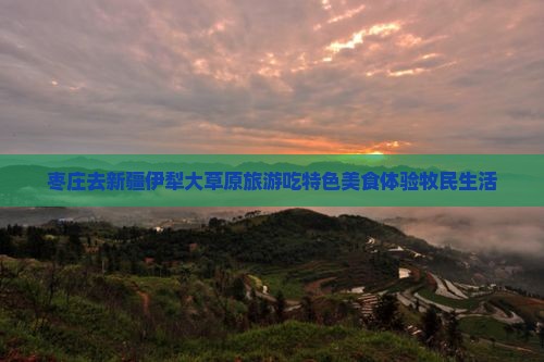 枣庄去新疆伊犁大草原旅游吃特色美食体验牧民生活