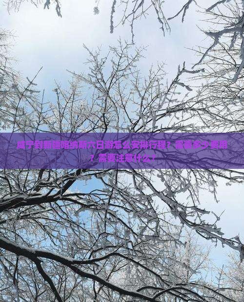 咸宁到新疆喀纳斯六日游怎么安排行程？需要多少费用？需要注意什么？