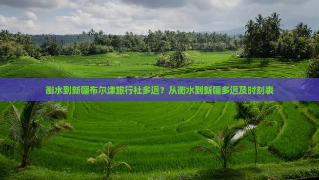 衡水到新疆布尔津旅行社多远？从衡水到新疆多远及时刻表