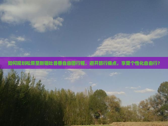 如何规划松原至新疆吐鲁番自由团行程，避开旅行痛点，享受个性化自由行？
