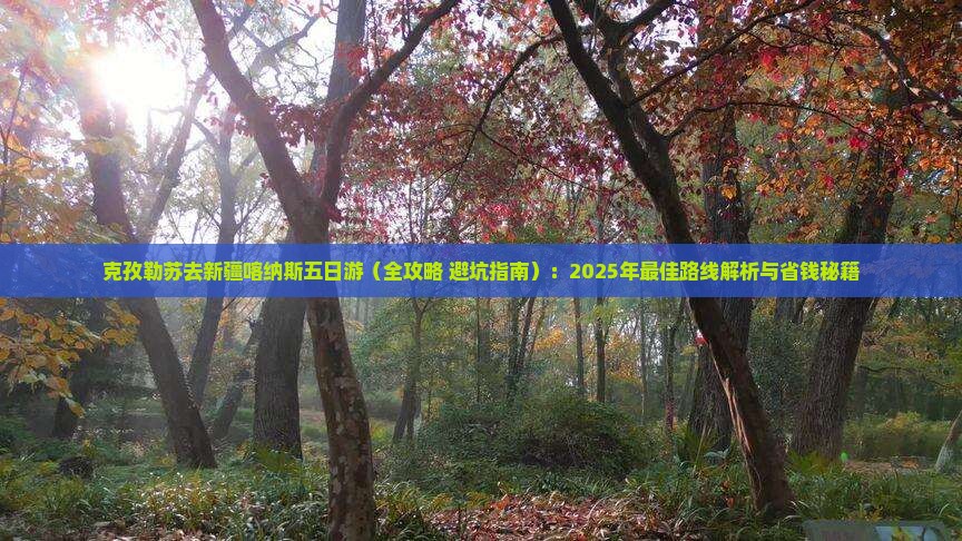 克孜勒苏去新疆喀纳斯五日游