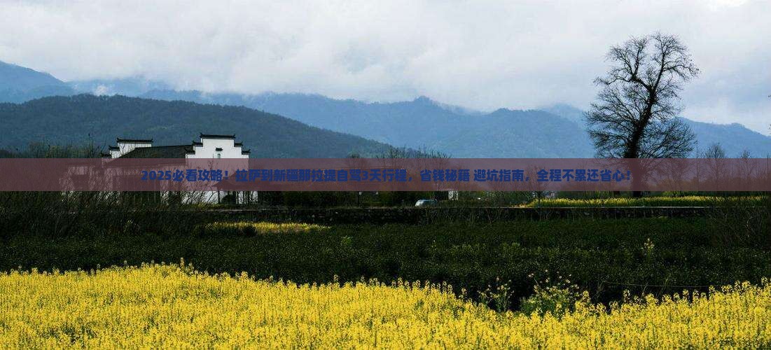拉萨到新疆那拉提攻略