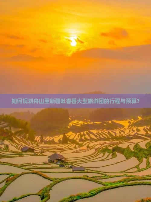 如何规划舟山至新疆吐鲁番大型旅游团的行程与预算？