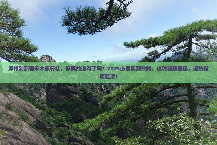 漳州到新疆禾木旅行社